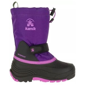 ‼️Kamik Kids Purple And Black Insulated Waterbug 5 Snow ❄️ Boots